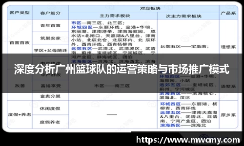 深度分析广州篮球队的运营策略与市场推广模式