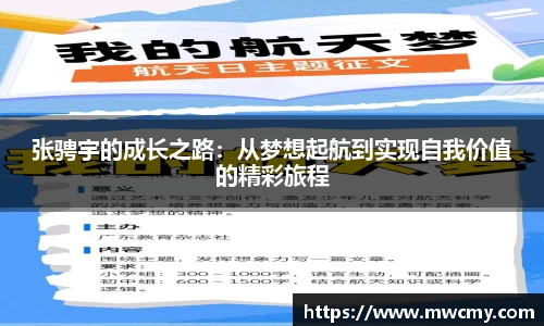 张骋宇的成长之路：从梦想起航到实现自我价值的精彩旅程